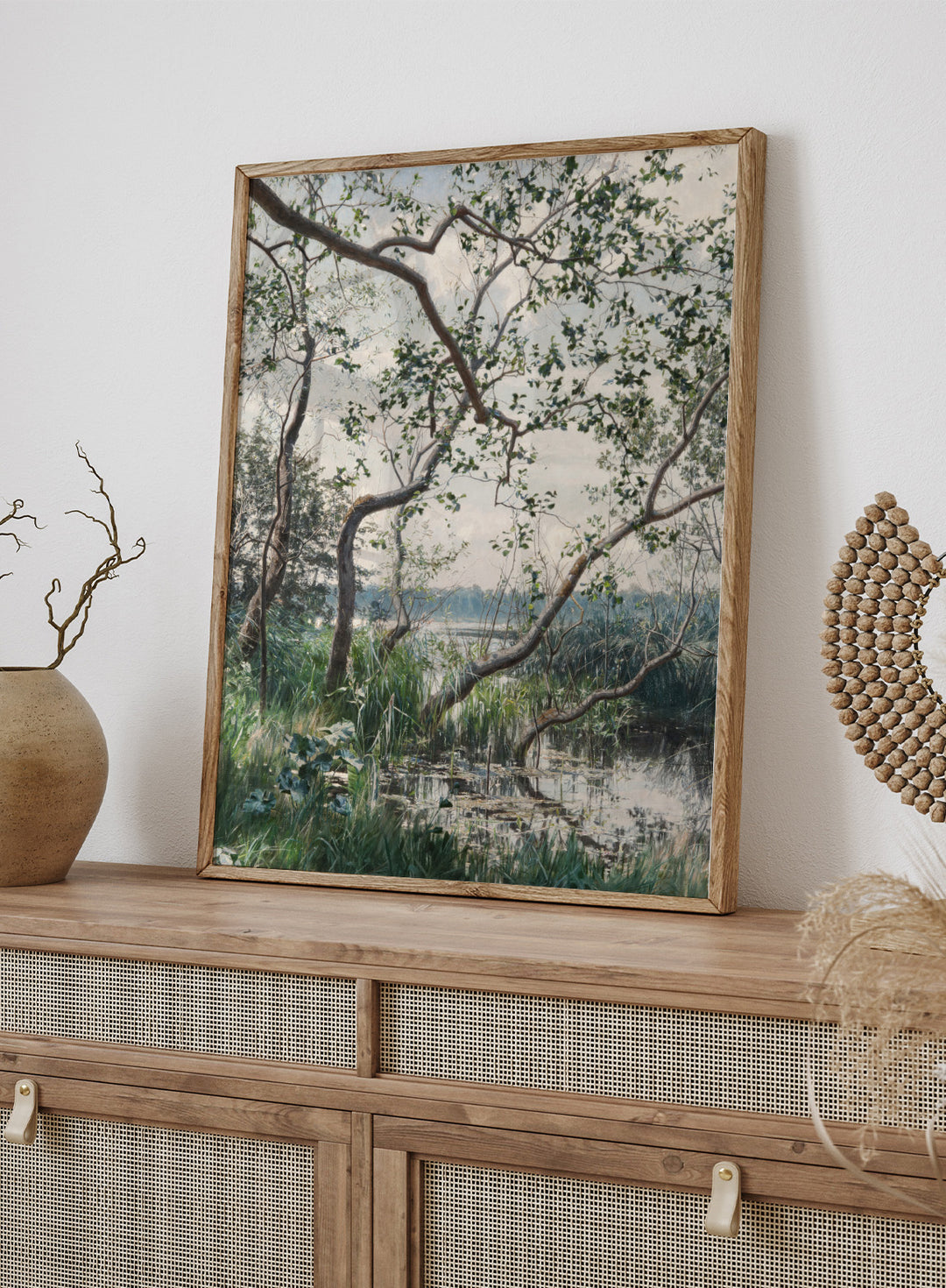 "Water Vegetation, Motif from Östergötland" Art Print