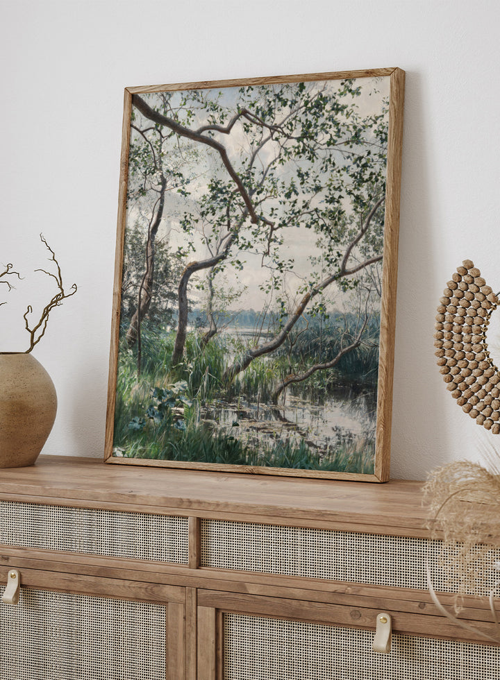 "Water Vegetation, Motif from Östergötland" Art Print