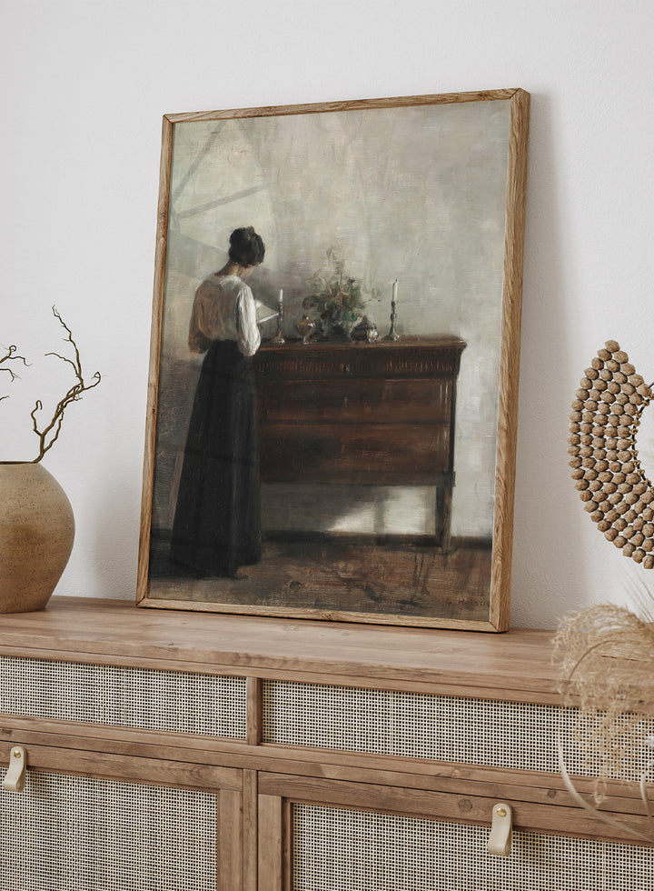 "Interior with the Artist's Wife" Art Print