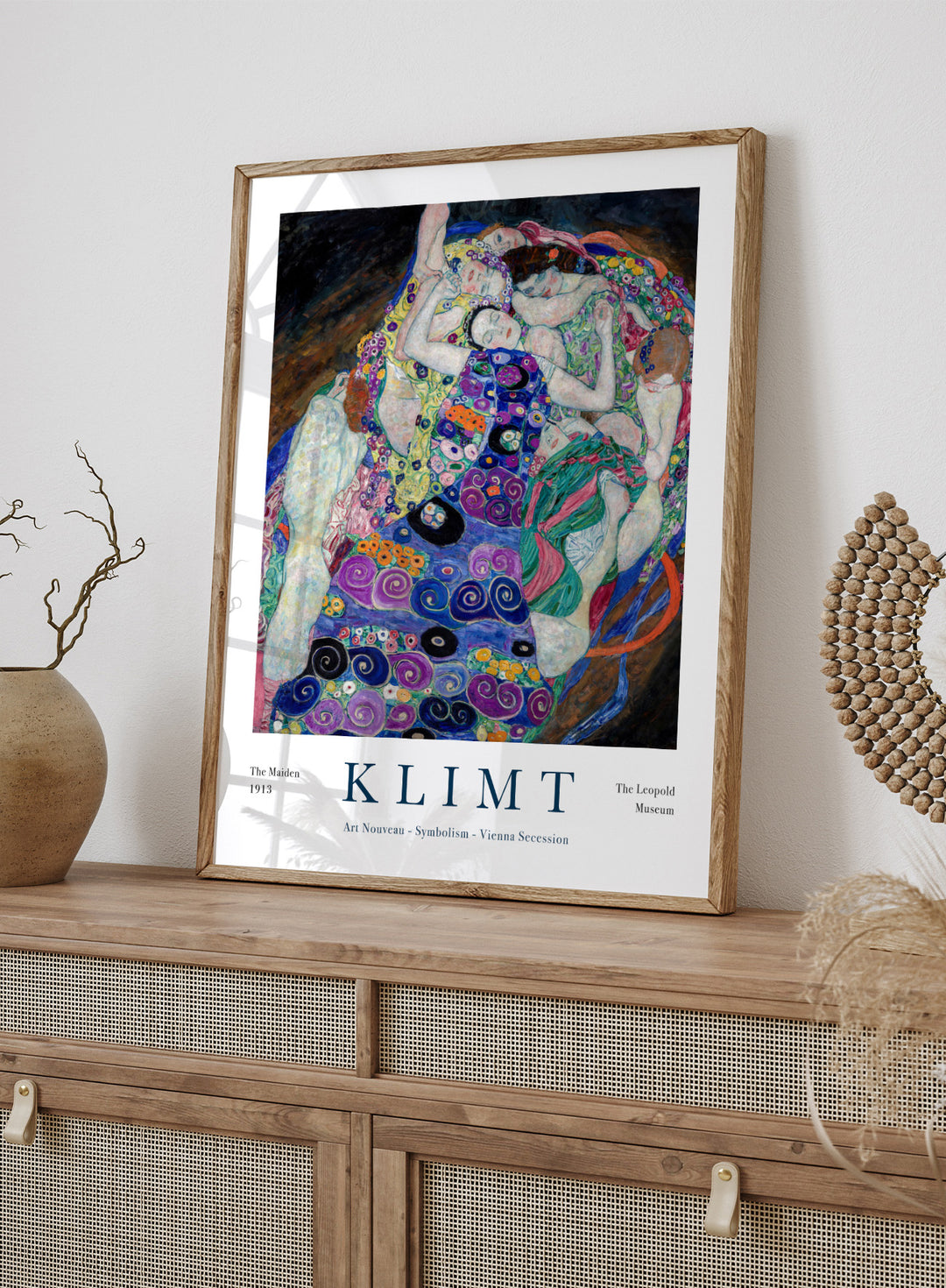 Gustav Klimt The Maiden 1913 Art Print