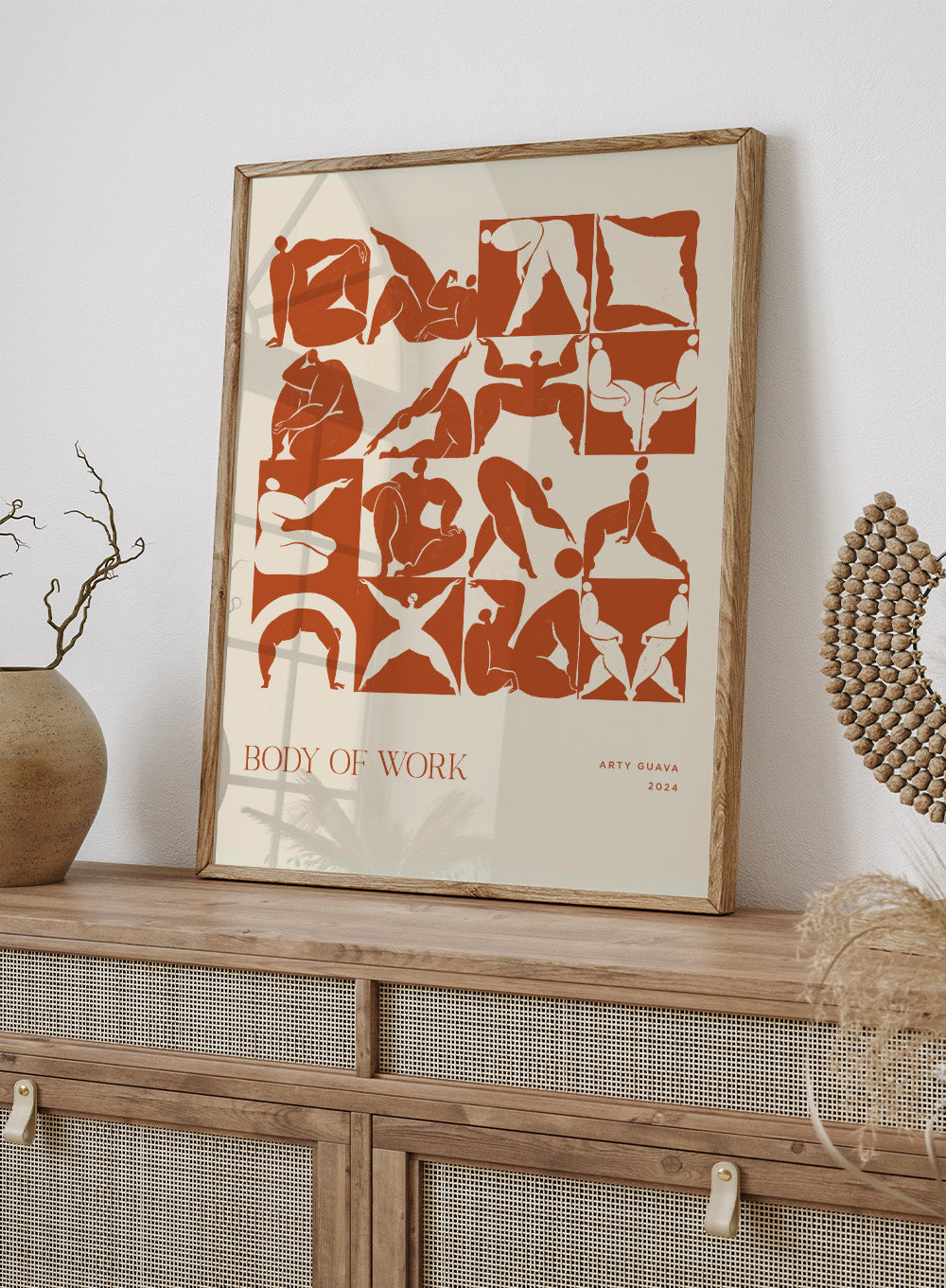 Arty Guava - Body of Work (Terracotta) Art Print