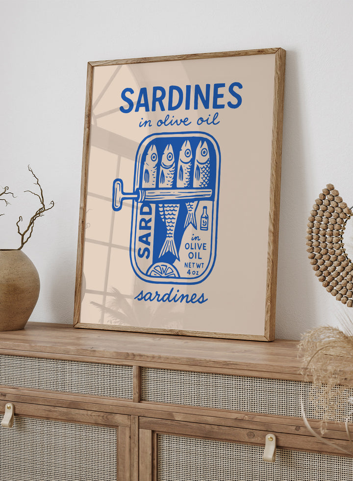 ‘Sardines in Olive Oil’ Aesthetic Art Print