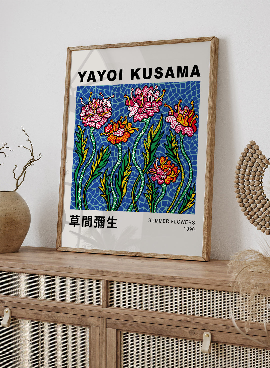 Yayoi Kusama Summer Flower Inspired Art Print YY34