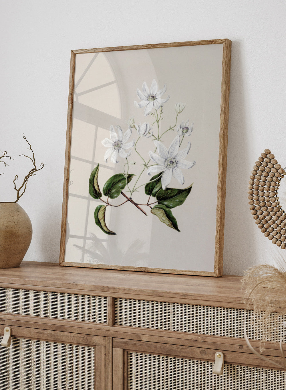 "Puawananga: Clematis Indivisa" Art Print