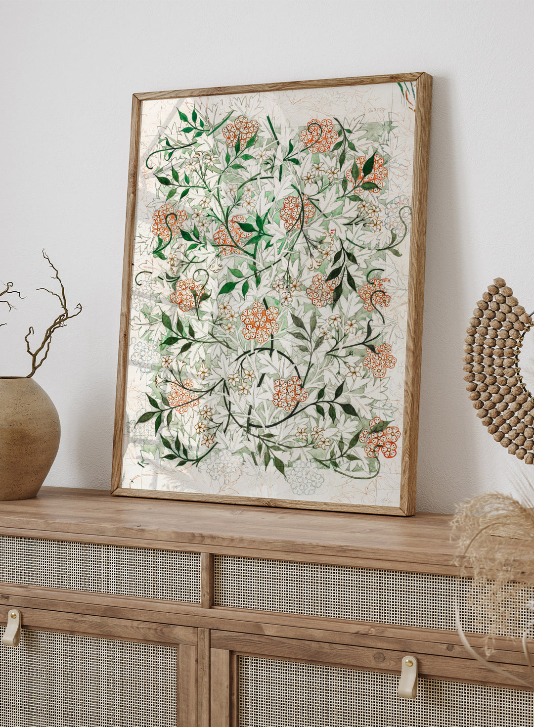 William Morris Jasmine Pattern Art Print
