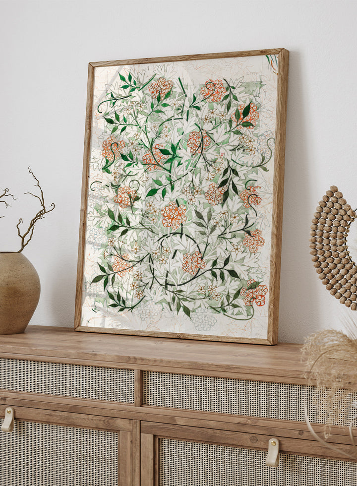 William Morris Jasmine Pattern Art Print