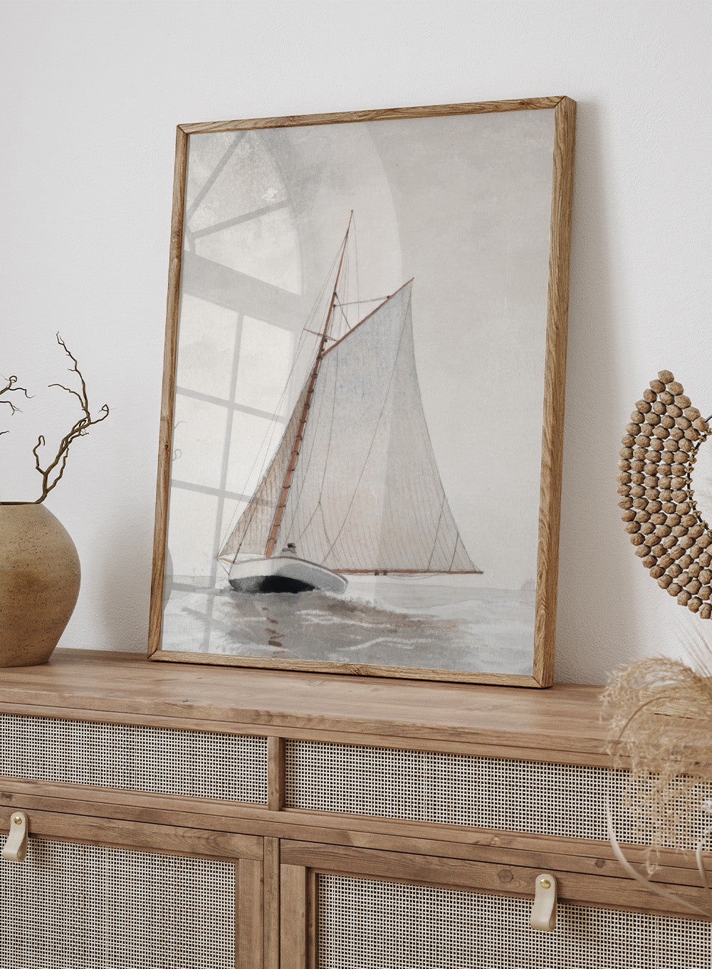 "Sailing off Gloucester" Art Print
