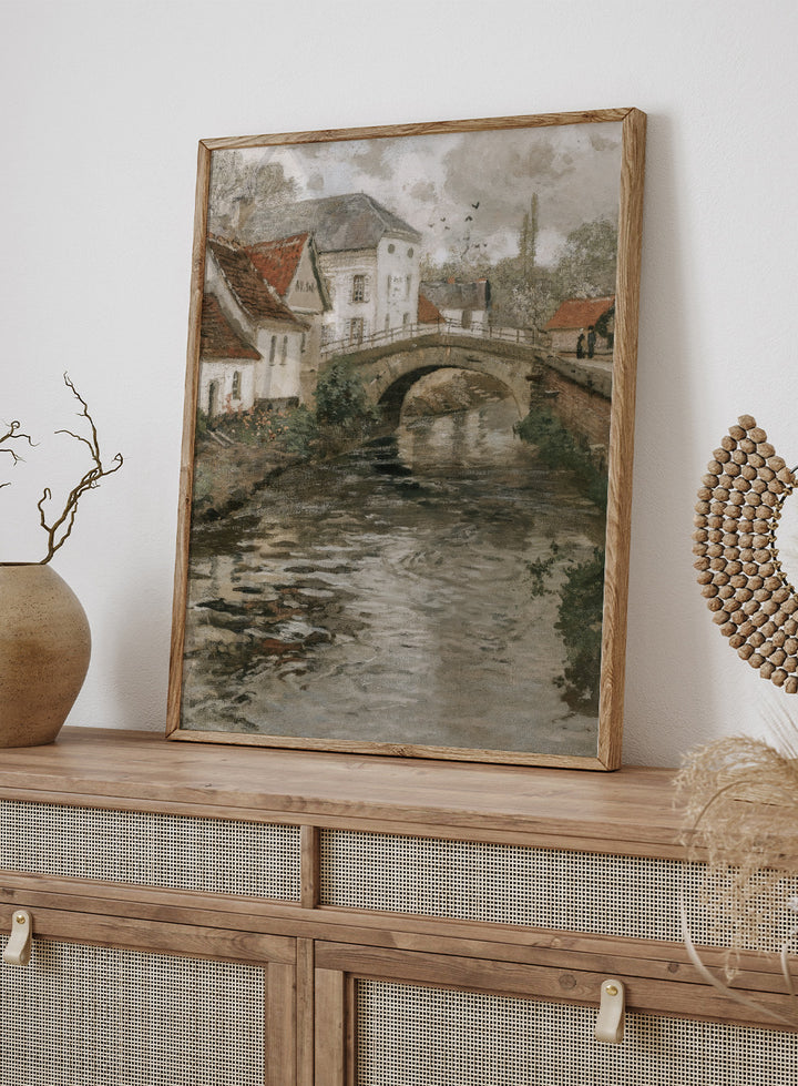 "Small Town Near La Panne, Belgium" Art Print_Sugar & Canvas