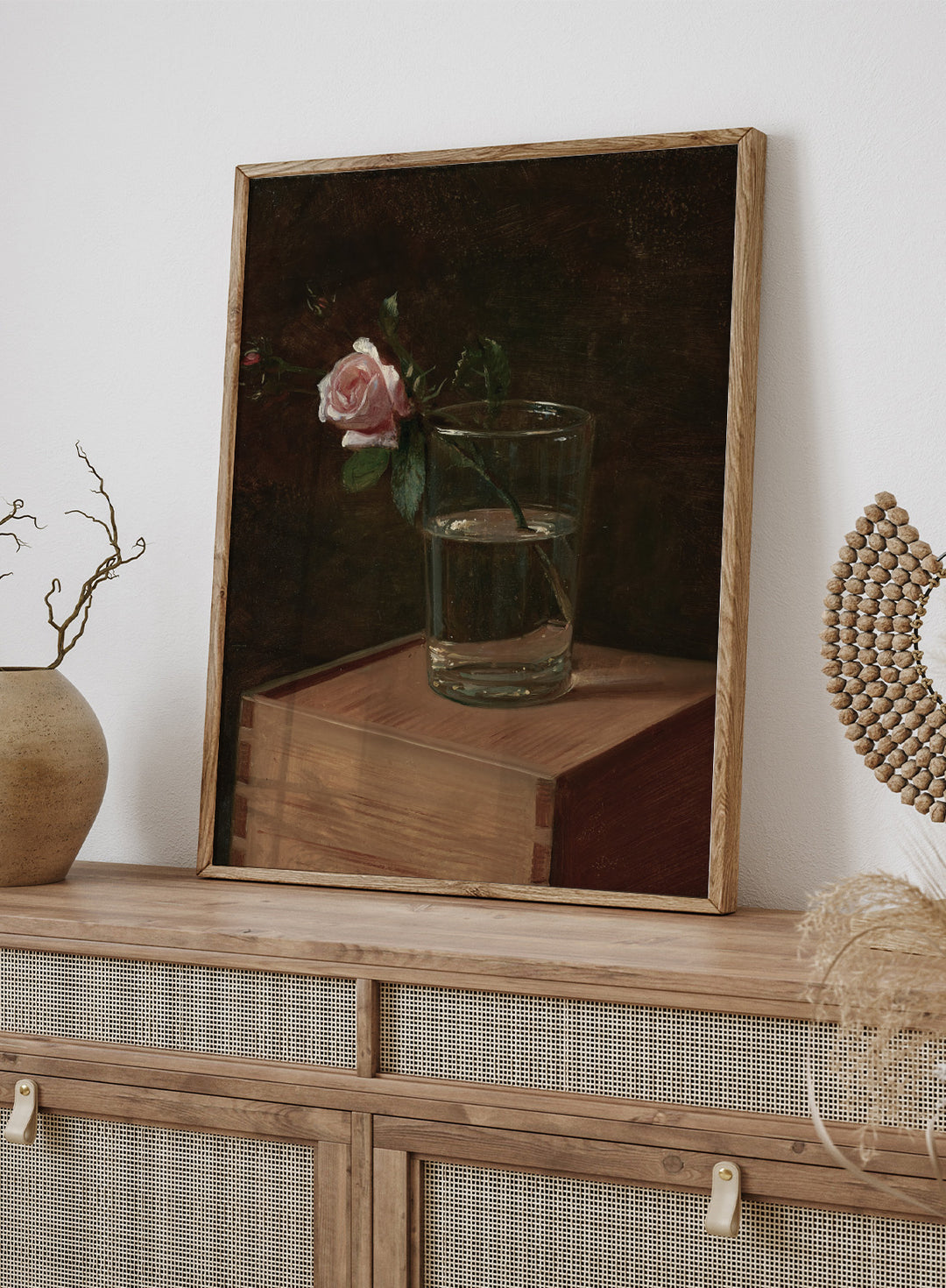 "Rose in a Glass" Art Print