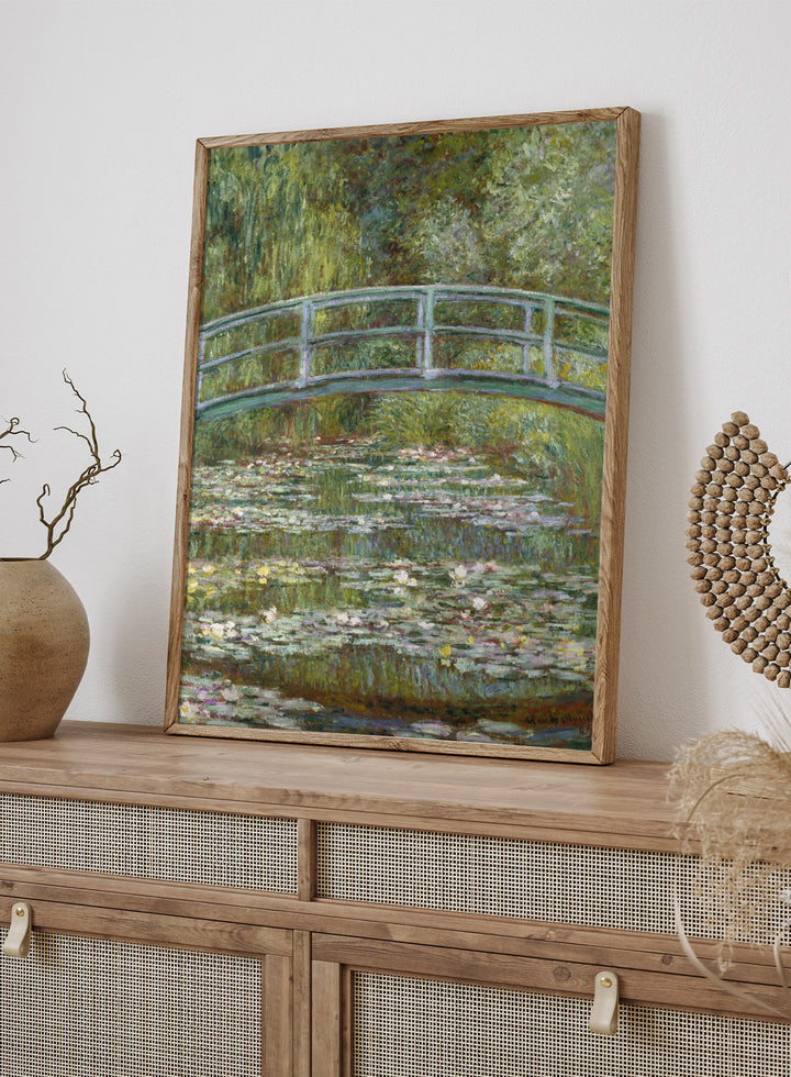 Claude Monet Bridge over a Pond of Water Lilies Art Print