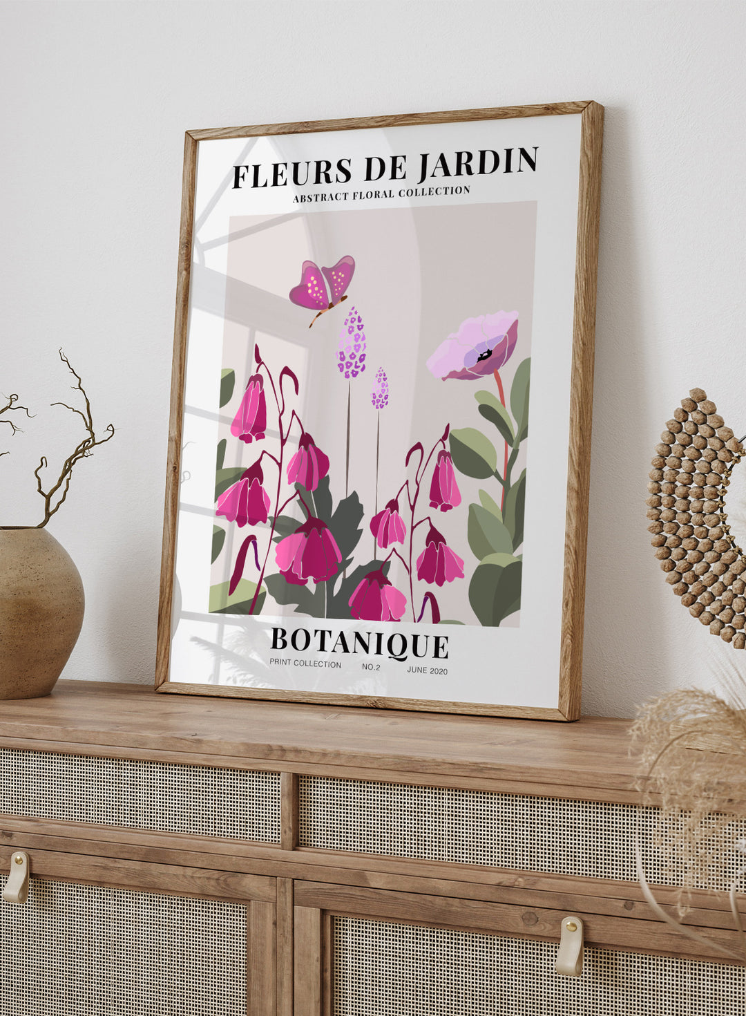 Fleurs de Jardin Botanique Art Print