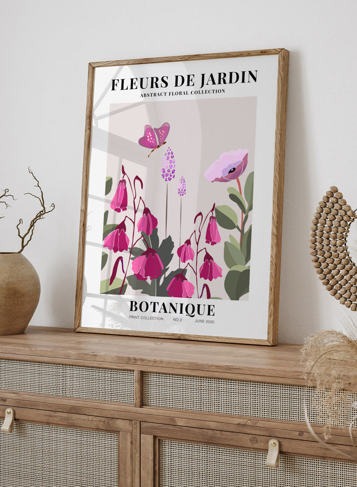 Fleurs de Jardin Botanique Art Print