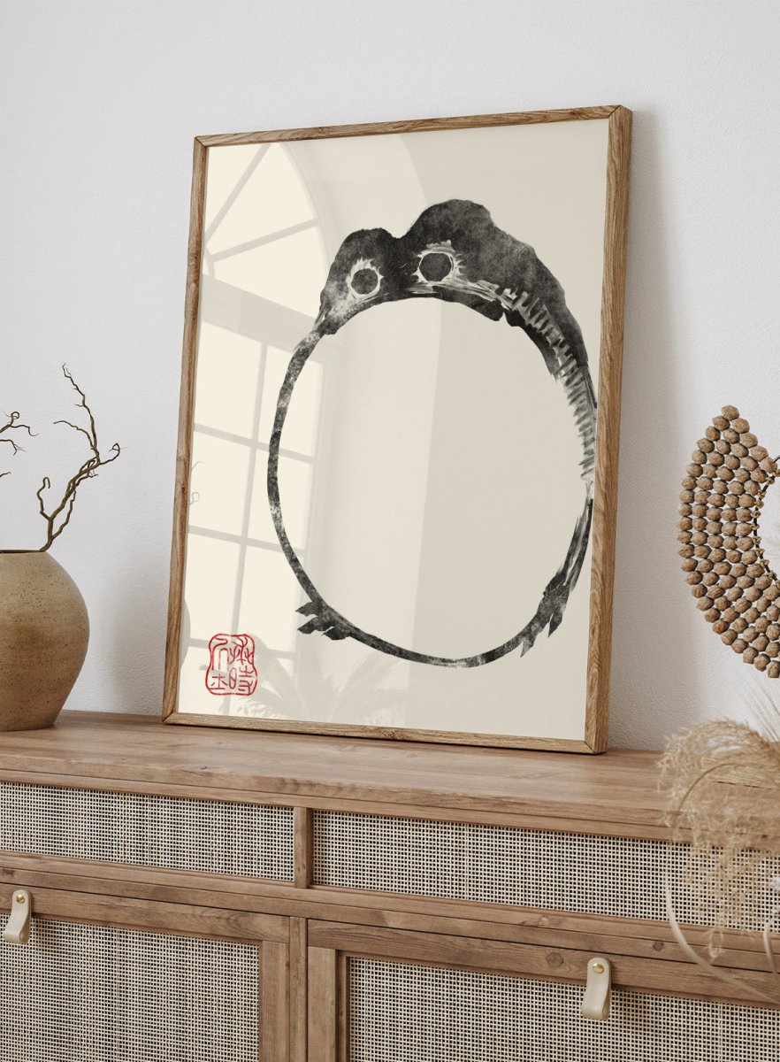Japanese Frog Matsumoto Hoji 松本奉時 Toad Woodblock Art Print
