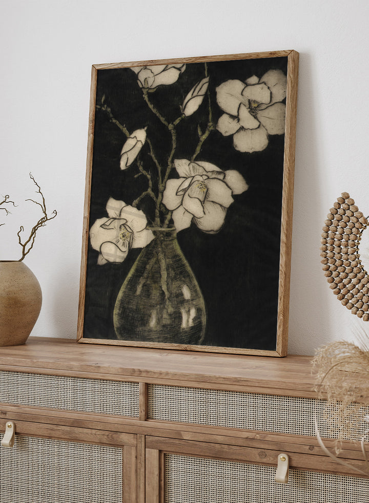 "Spring Blossoms (Tree Magnolia)" Art Print