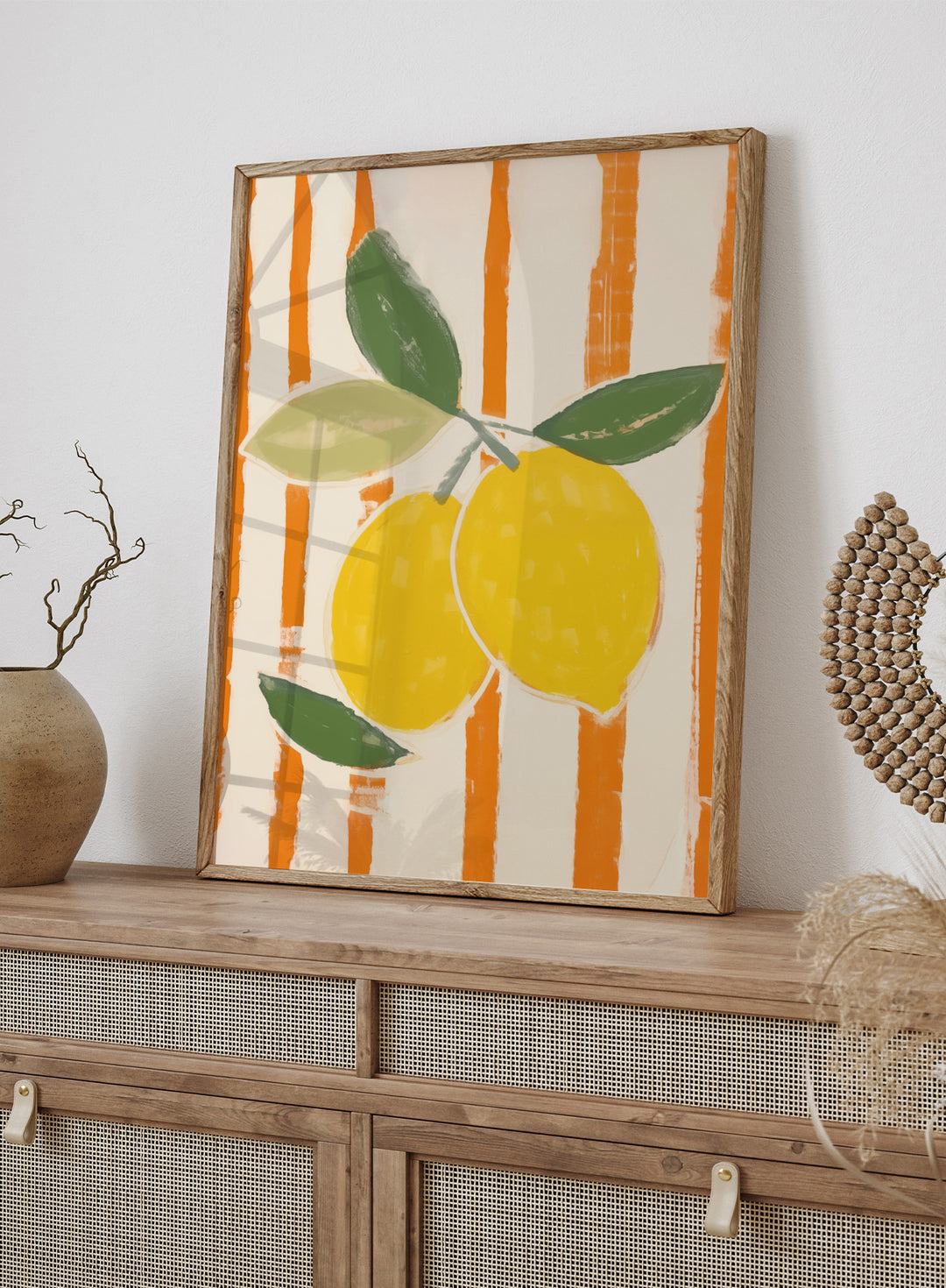 'Zest & Stripe II' Aesthetic Art Print