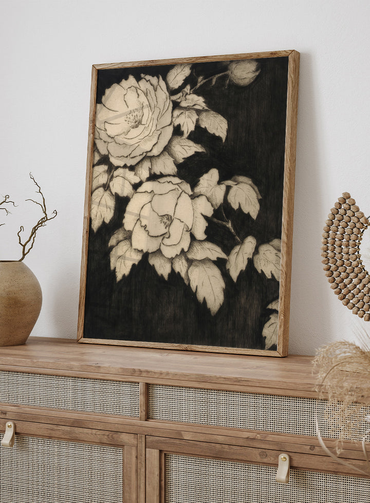 "Japanese Peonies" Art Print