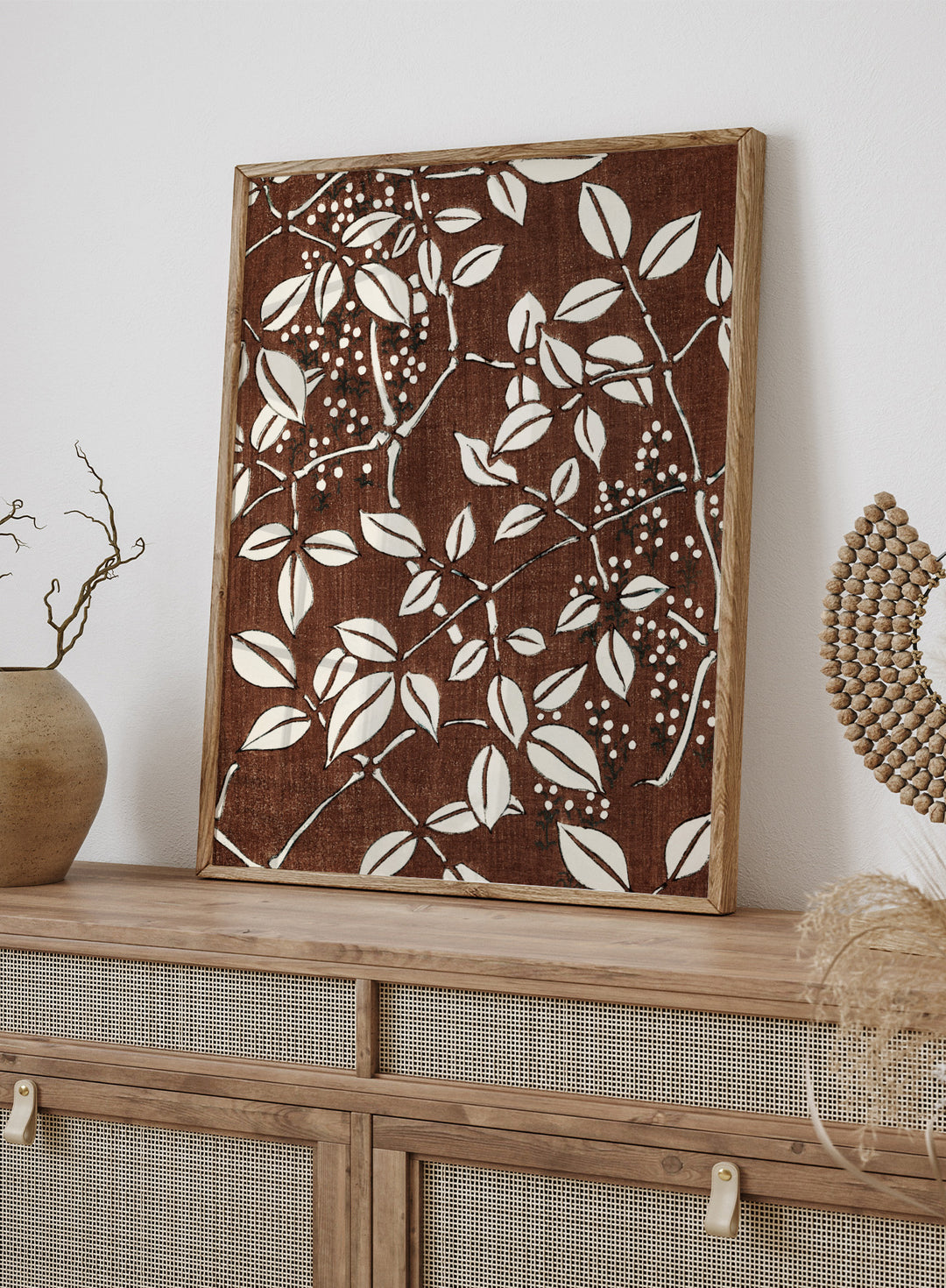 Watanabe Seitei Leaf Pattern Art Print