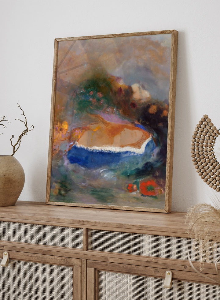 Odilon Redon Ophelia with Blue Wimple Art Print OR10