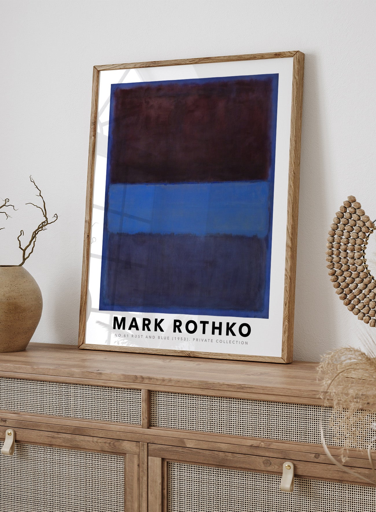 ★貴重　Mark Rothko ポートフォリオ Mark Rothko No. 61 Rust and Blue 1953 Vintage Exhibition Poster
