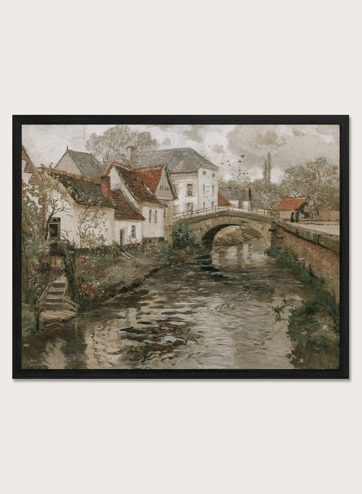 "Small Town Near La Panne, Belgium" Art Print