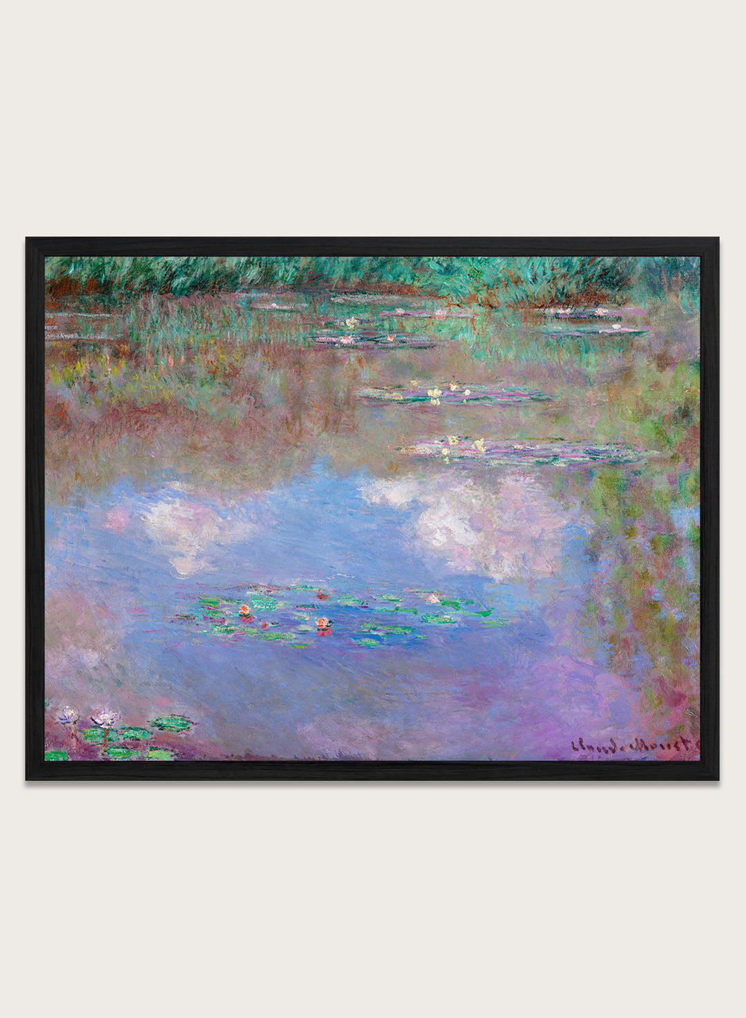 Claude Monet The Water Lily Pond (Clouds) Art Print