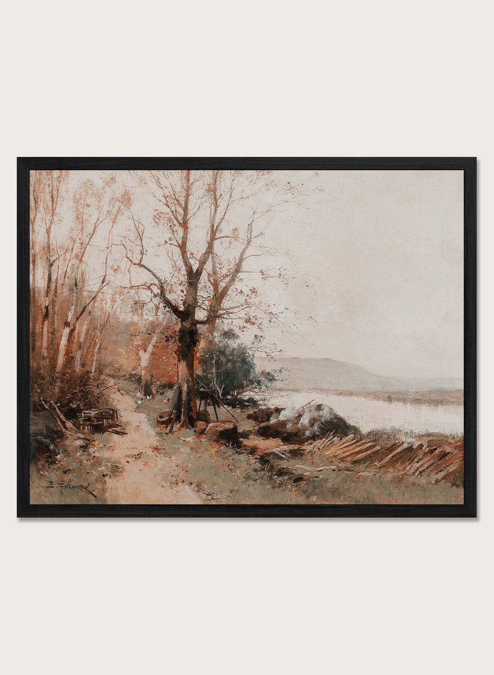 "River Landscape" Art Print