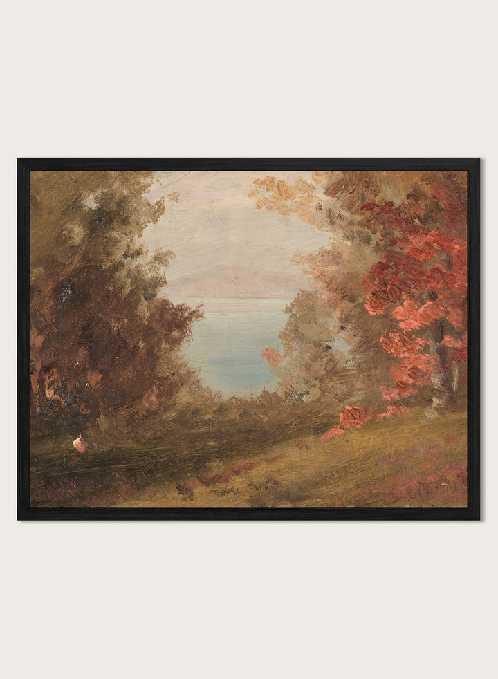 "Woodland Scene in Autumn" Art Print