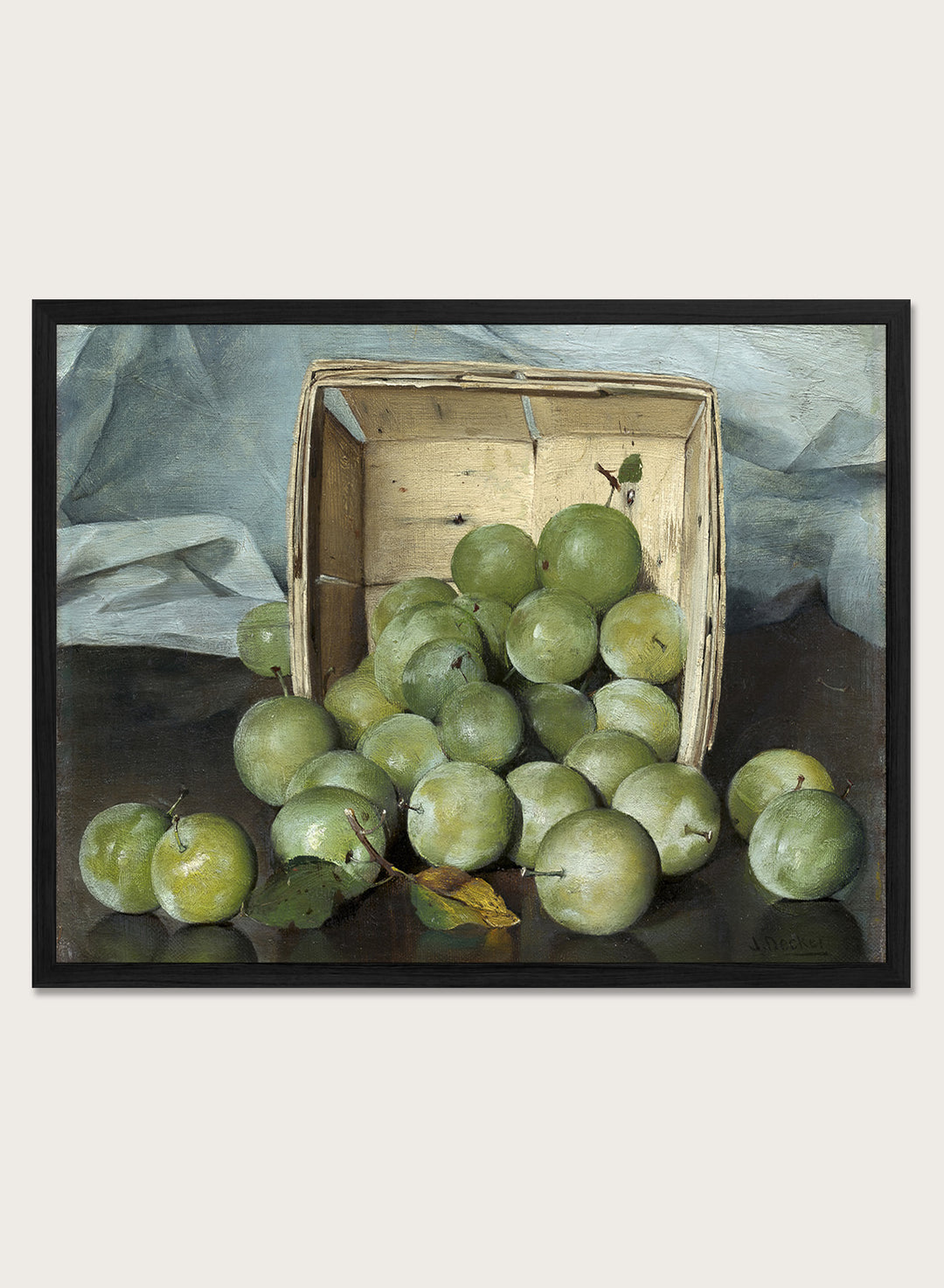 "Green Plums" Art Print