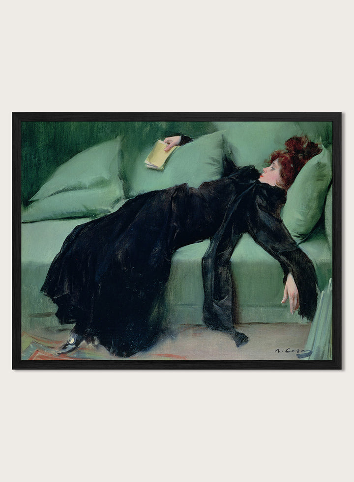 "Decadent Young Woman. After the Dance" Art Print