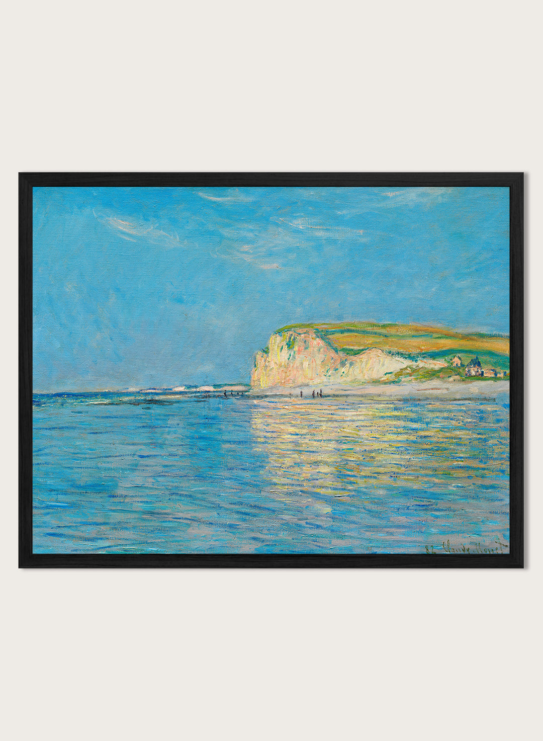 Low Tide at Pourville near Dieppe by Monet Print #N41B