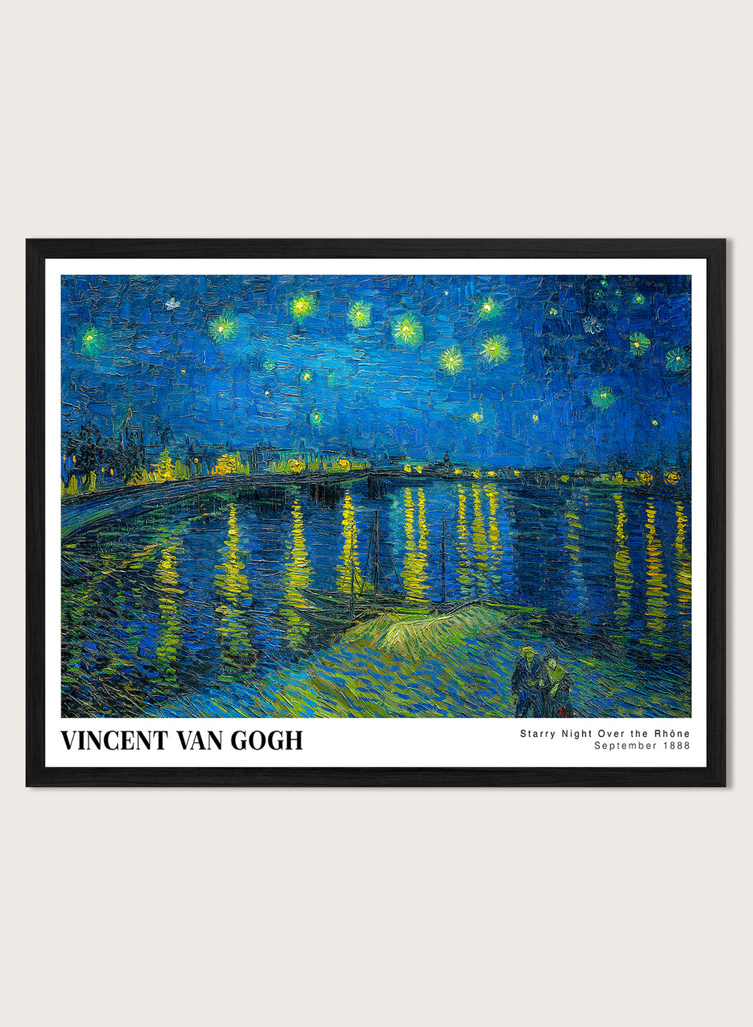 Van Gogh Night Over the Rhone 1888 Art Print