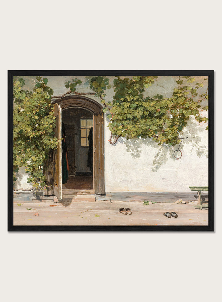 "Entrance to an Inn in the Praestegarden at Hillested" Art Print