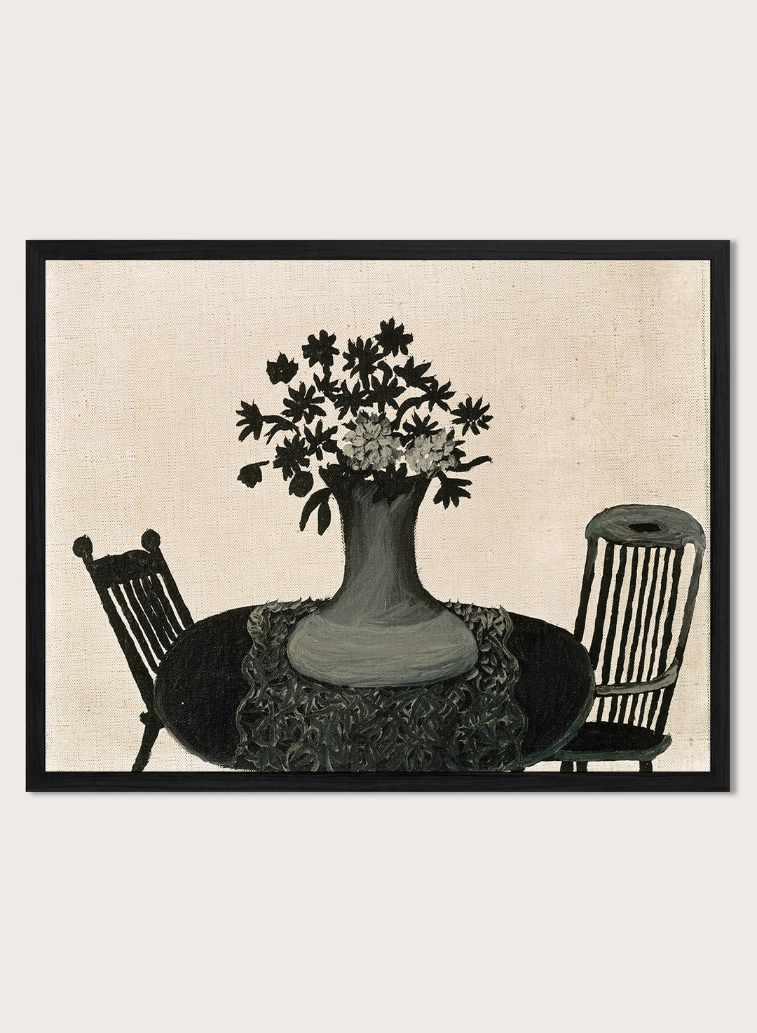 "Table and Two Chairs" Art Print