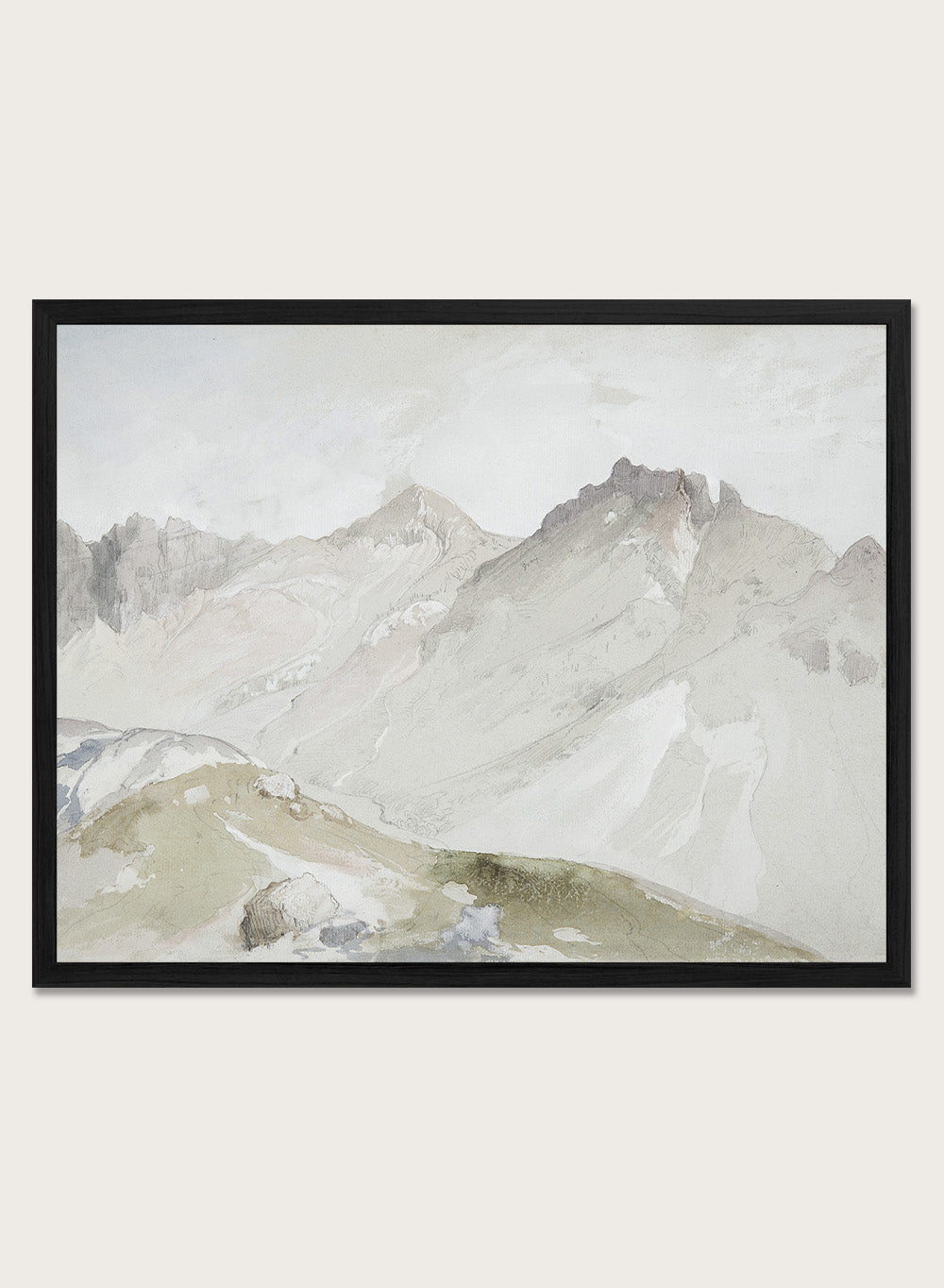 "The Upper End of Little Cottonwood Canyon" Art Print
