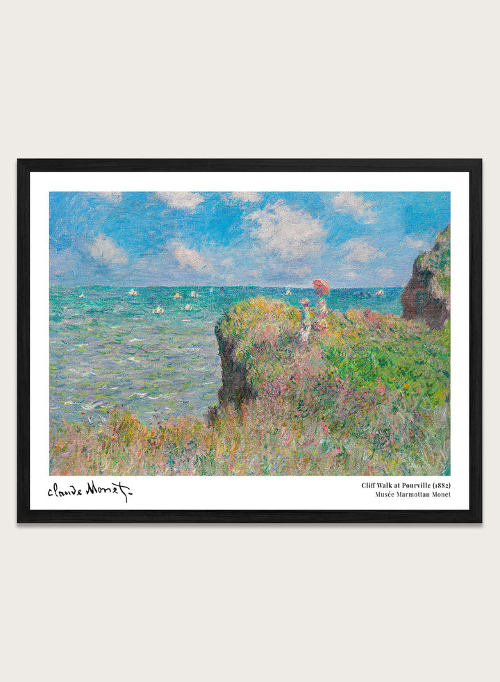 Claude Monet The Cliff Walk at Pourville Art Print
