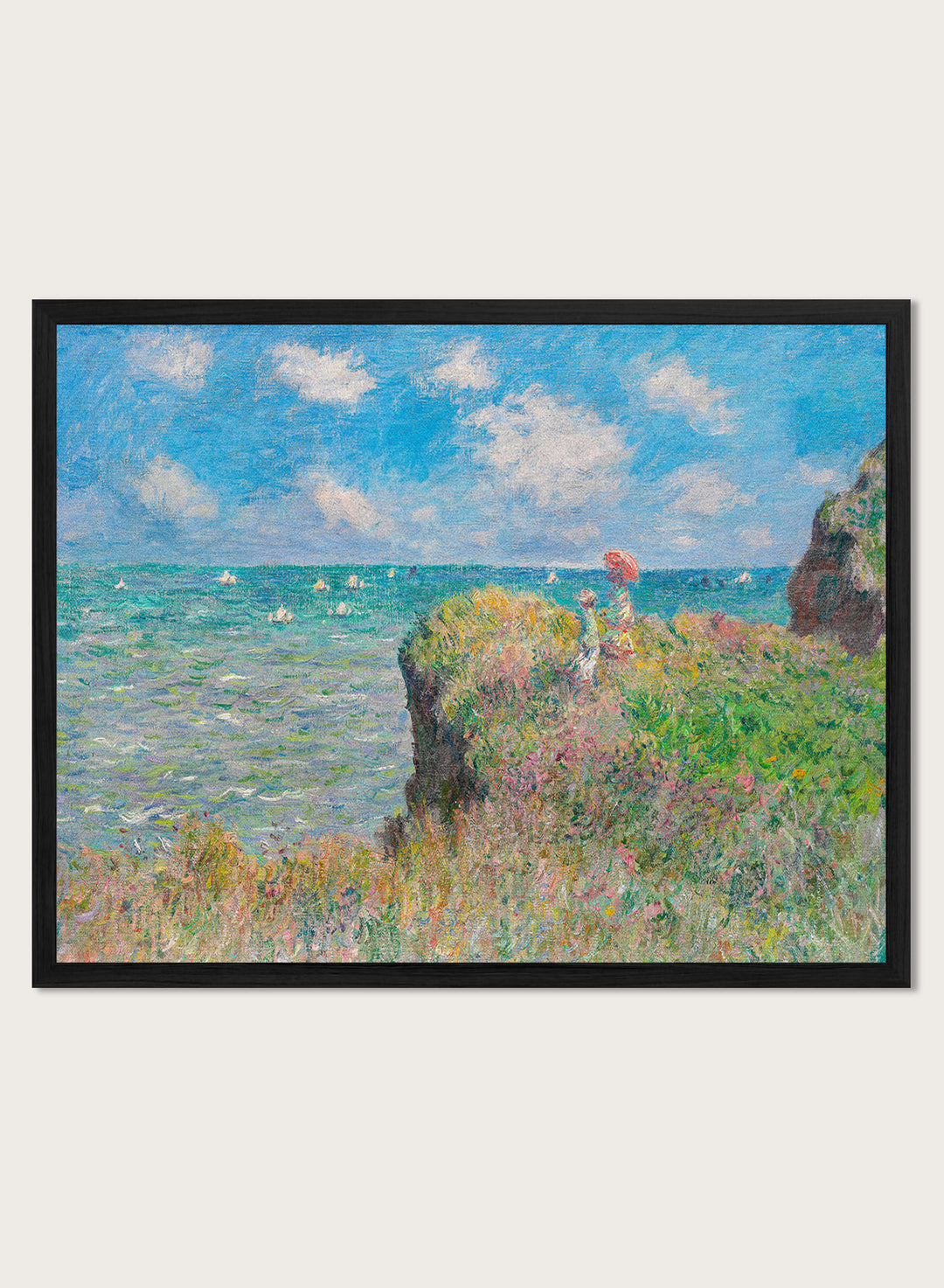 Claude Monet The Cliff Walk at Pourville Art Print