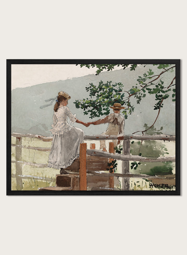 "On the Stile" Art Print