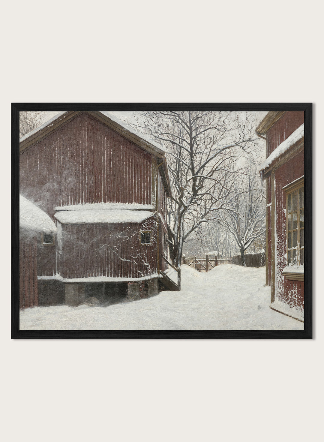 "Snefokk i Majorstuveien 8" Art Print