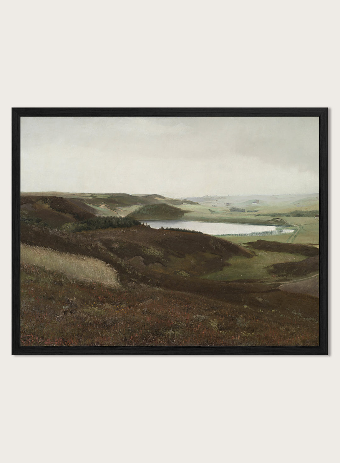"A Landscape near Bryrup, Jutland" Art Print