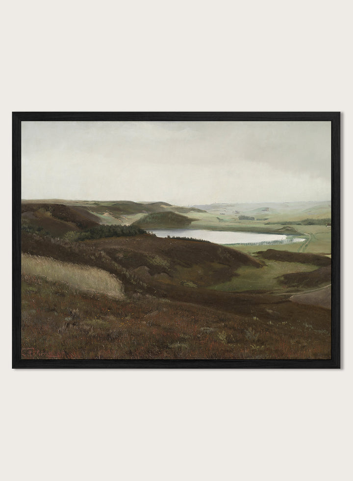 "A Landscape near Bryrup, Jutland" Art Print
