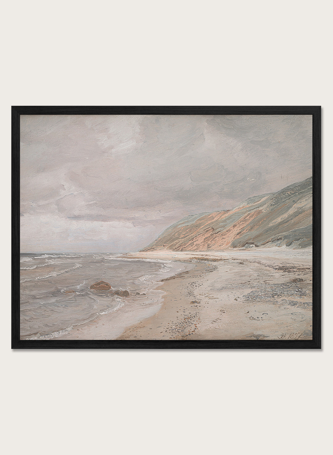 "Tisvilde Beach, Gray Weather" Art Print