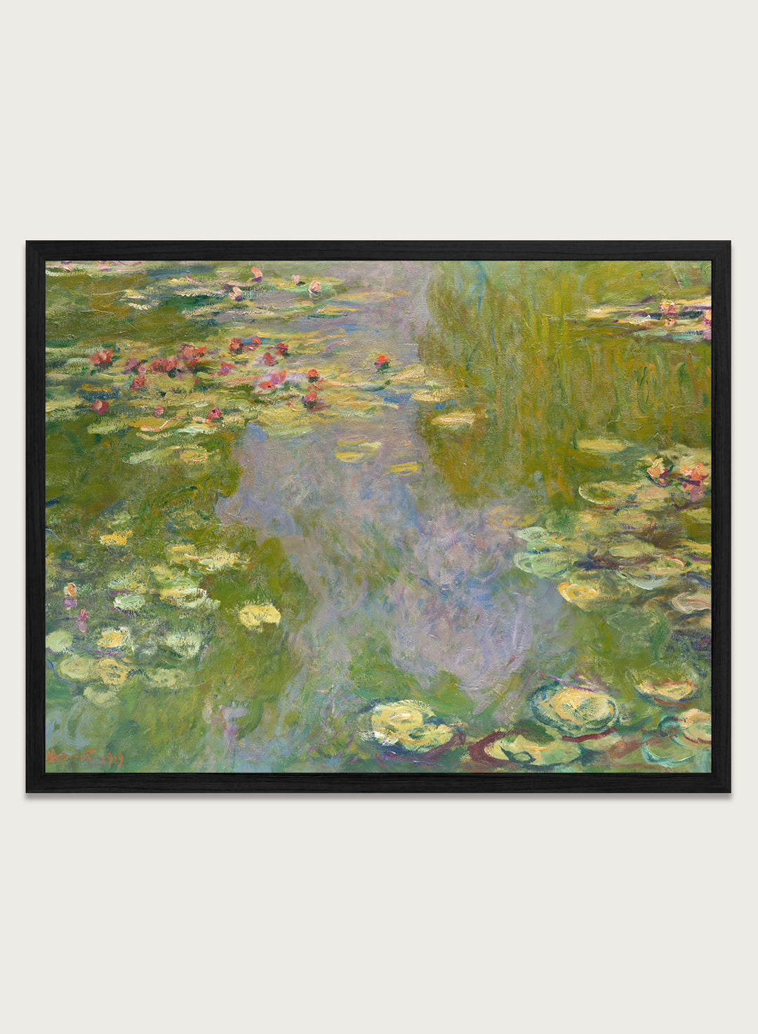 Claude Monet Water Lilies 1919 Art Print