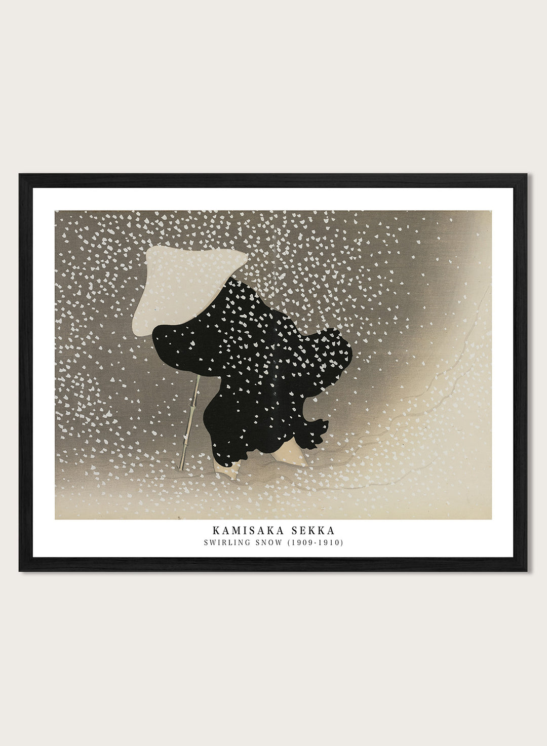 Kamisaka Sekka "Swirling Snow" Art Print
