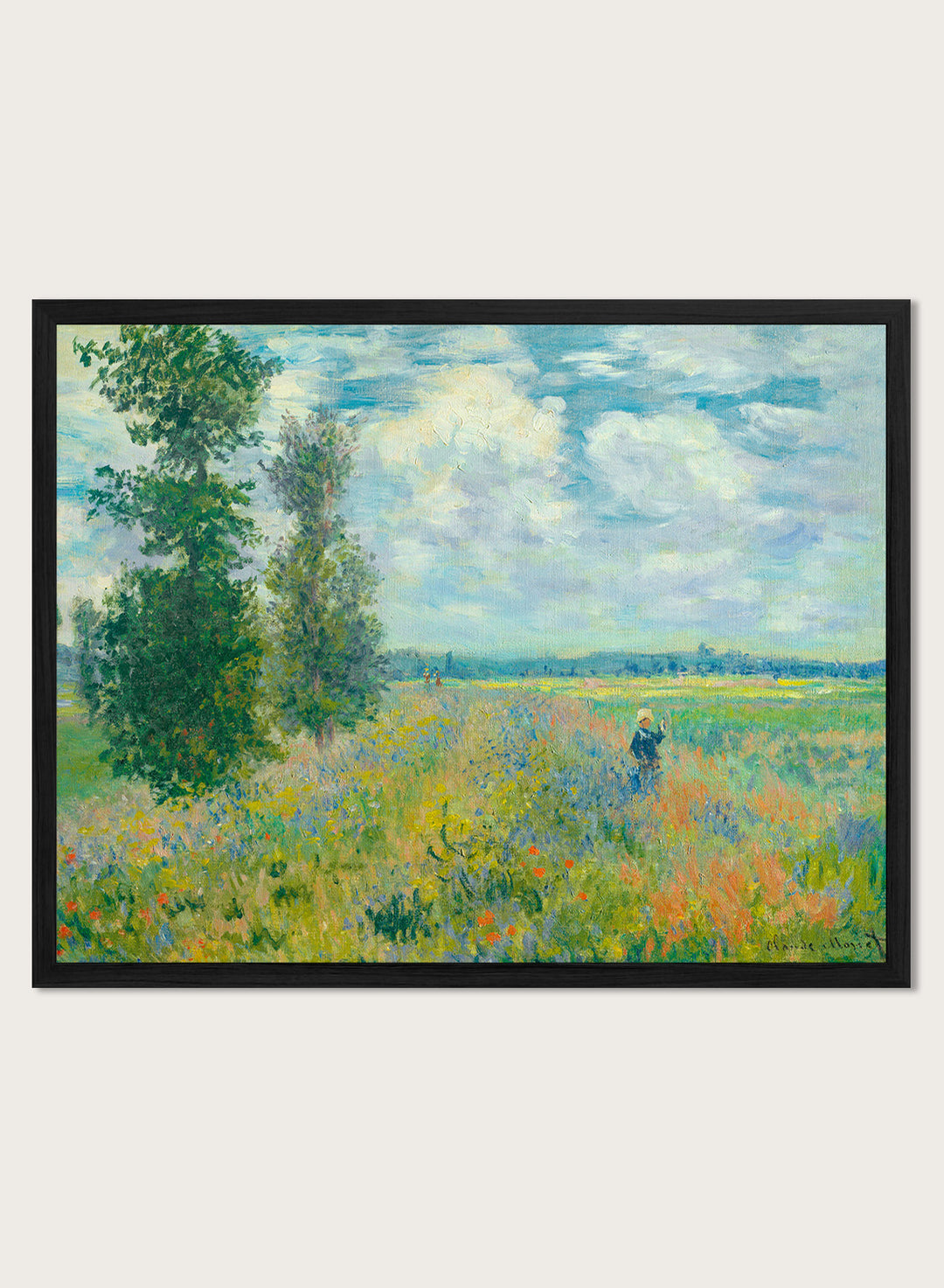 Claude Monet Poppy Fields near Argenteuil 1875 Art Print