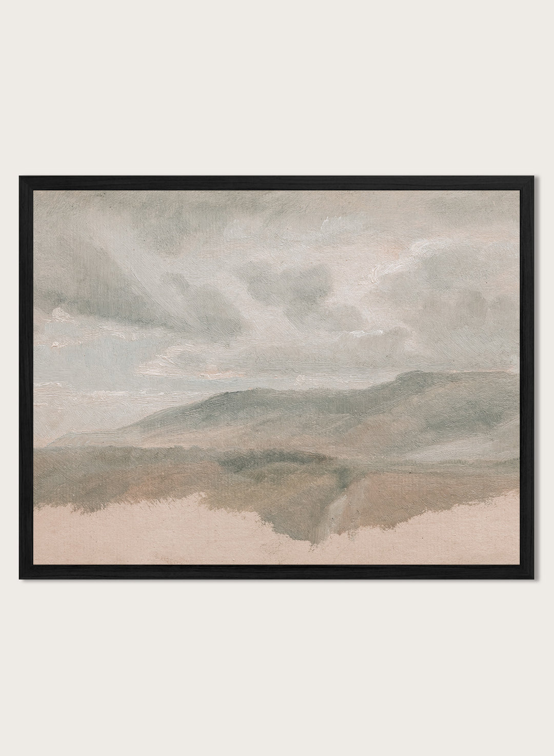 "Landscape Study with Clouds" Art Print