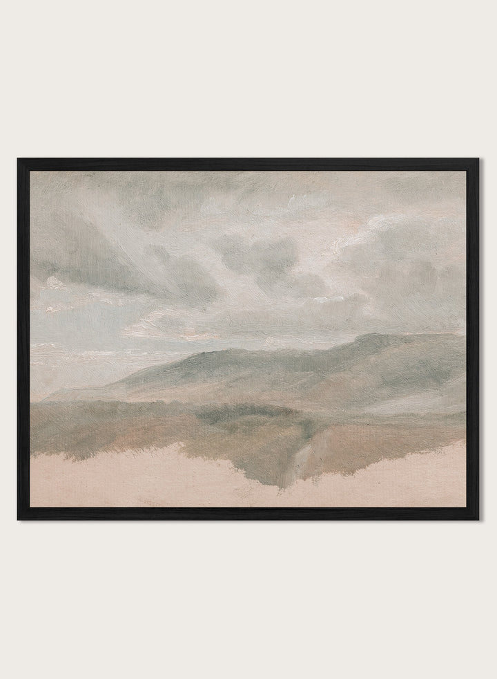 "Landscape Study with Clouds" Art Print