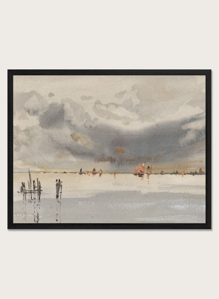 "Evening on the Lagoon, Venice" Art Print