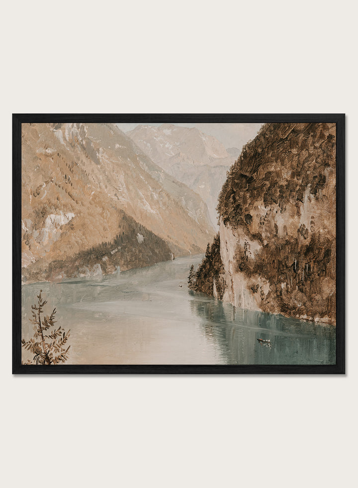 "Drawing, Königssee, Bavaria" Art Print