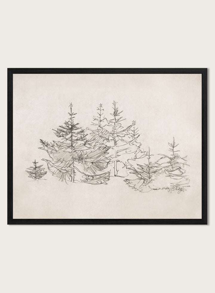 "Christmas Bomenbos" Art Print