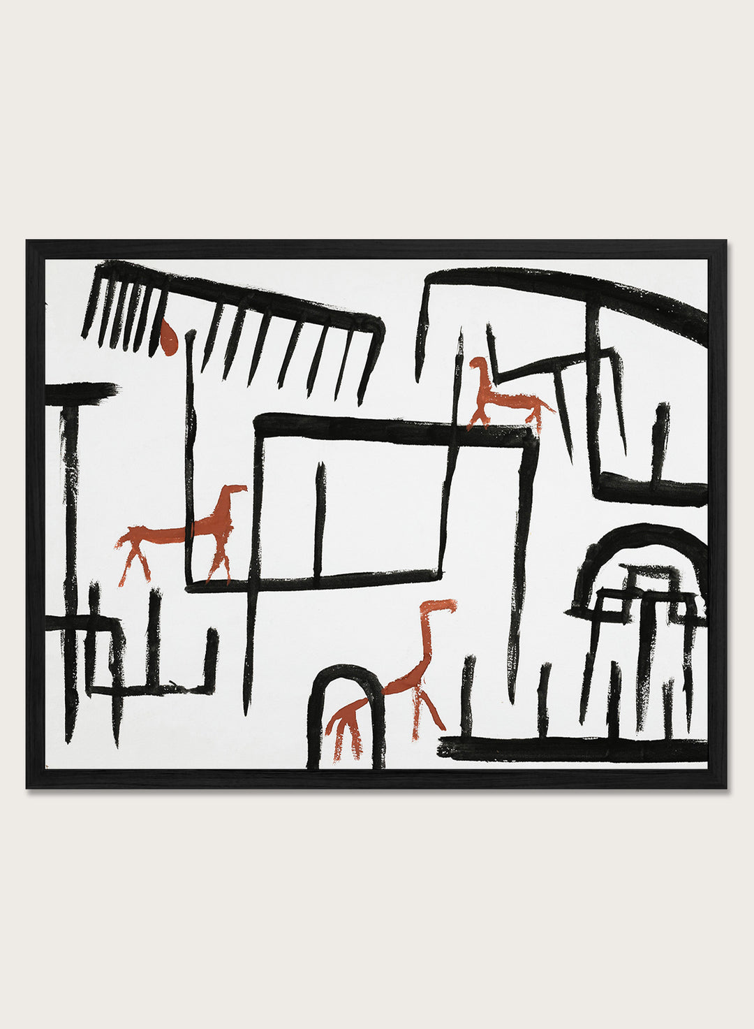 Paul Klee Animals in an Enclosure 1938 Art Print